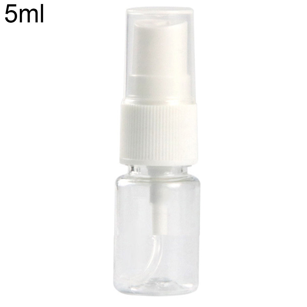 Clear plastic spray bottle