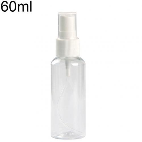 Clear plastic spray bottle