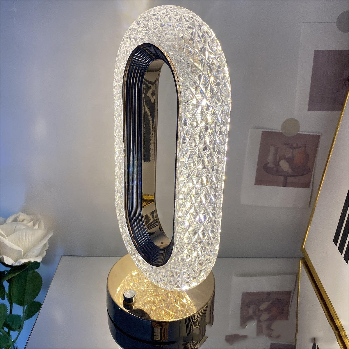 LuxTouch Crystal Lamp Home Décor